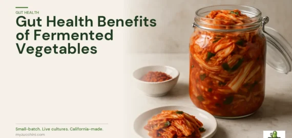 MyZucchini fermented vegetables — gut health benefits of live cultures