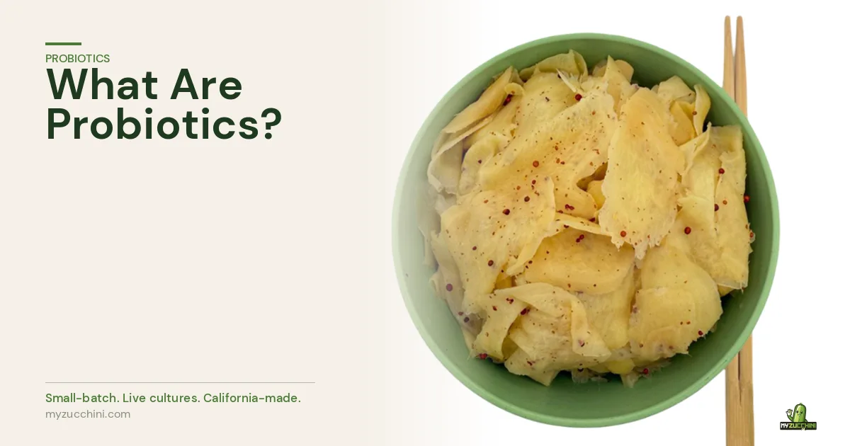 MyZucchini fresh ginger — understanding probiotics and live cultures in food